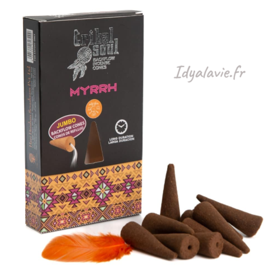 Encens cônes XL Backflow Tribal Soul Myrrhe