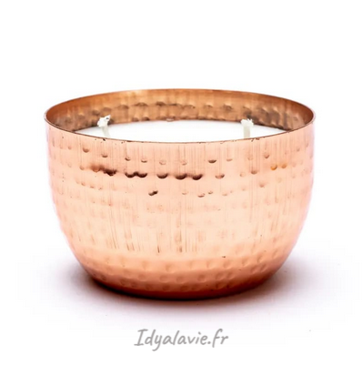 Bougie VEDA Pitta 2 mèches Aqua-oud