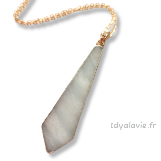 Pendentif pointe d'Amazonite