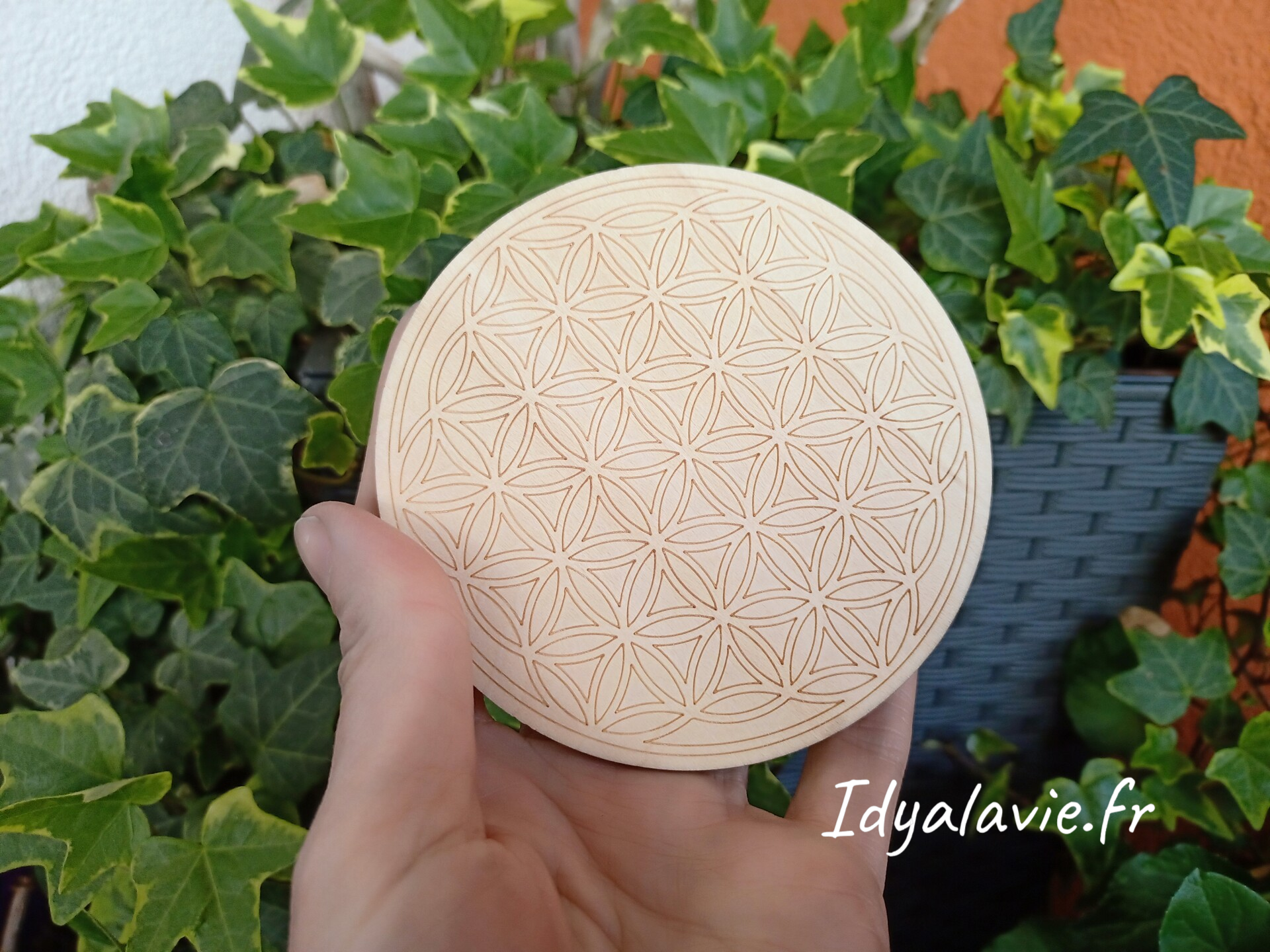 Petit plateau Fleur de Vie 10 cm (2 motifs)