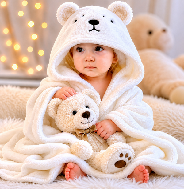 Serviette bébés animaux