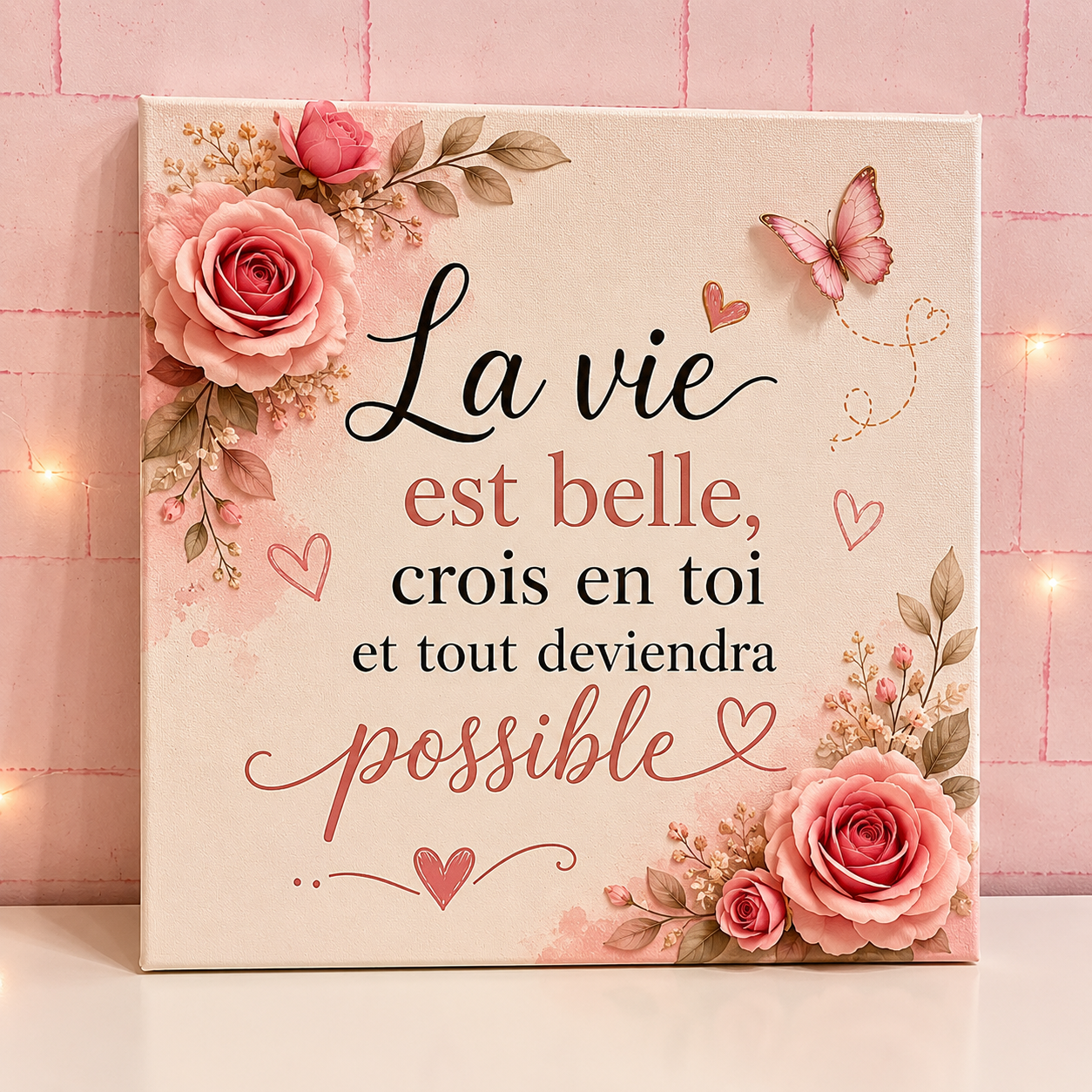 Toile carrée 20x20cm