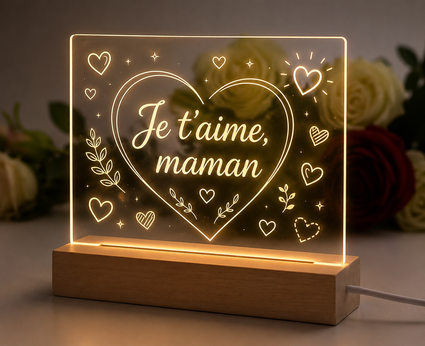 Veilleuse en bois