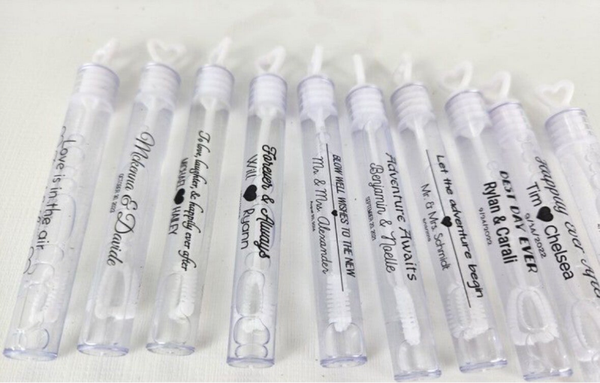 Tube à bulles transparent