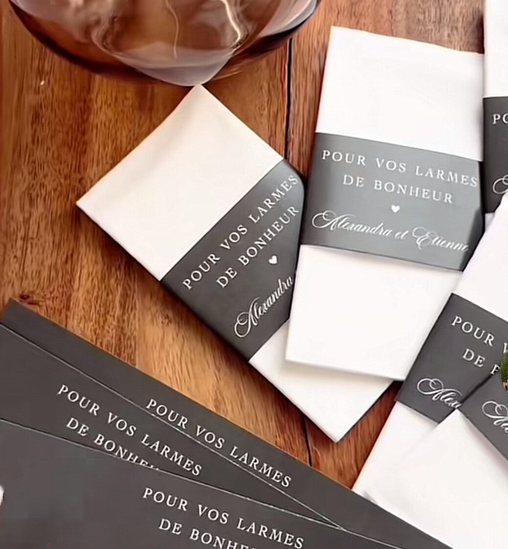 Étiquettes mouchoirs