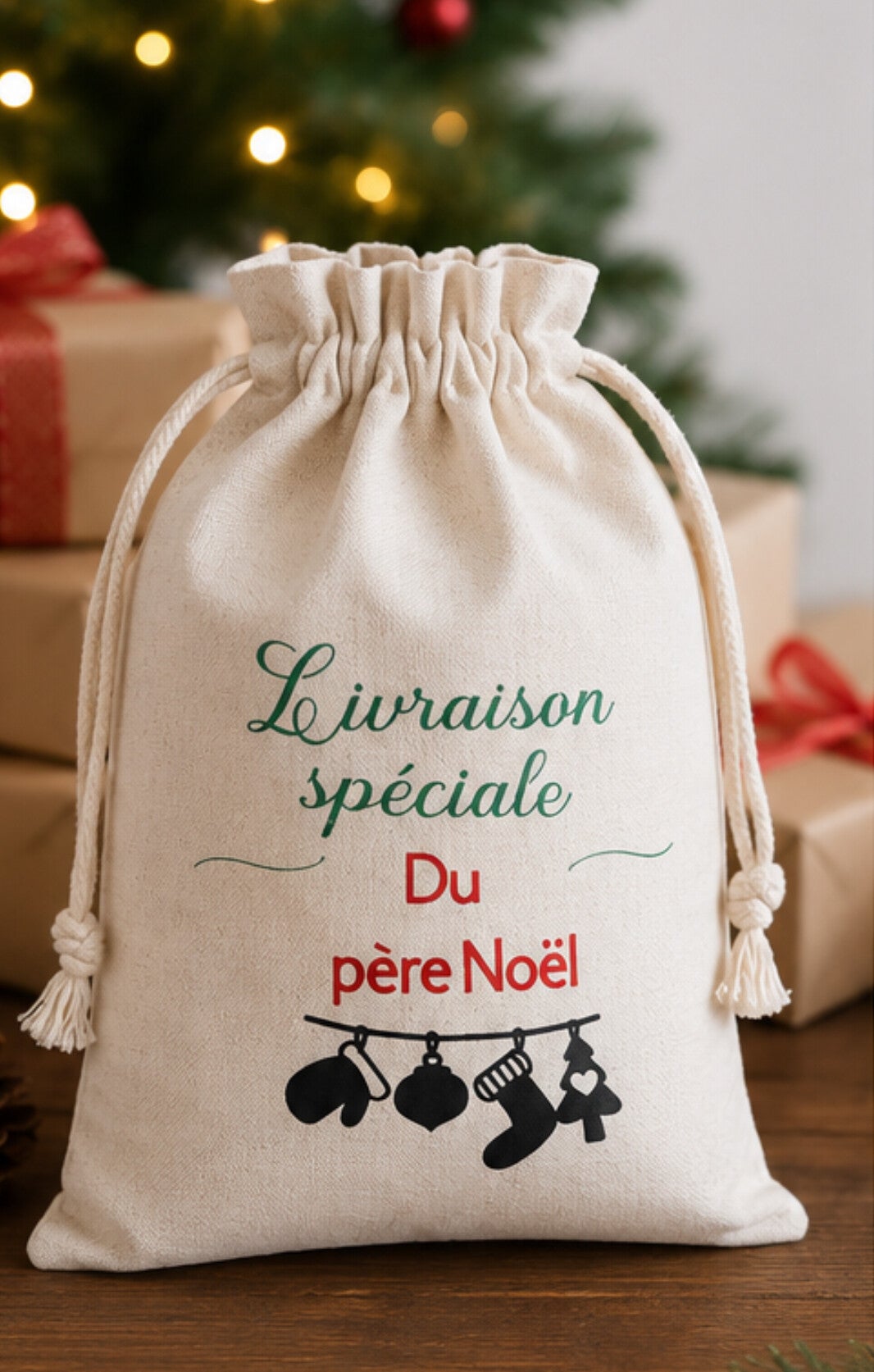 Sacs à cordonnet en toile de jute
