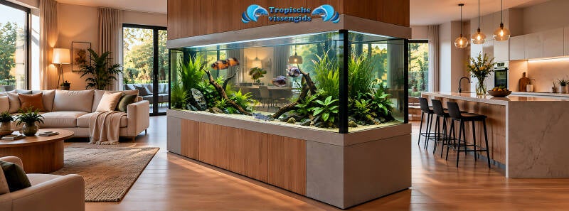Aquarium als roomdivider (open)