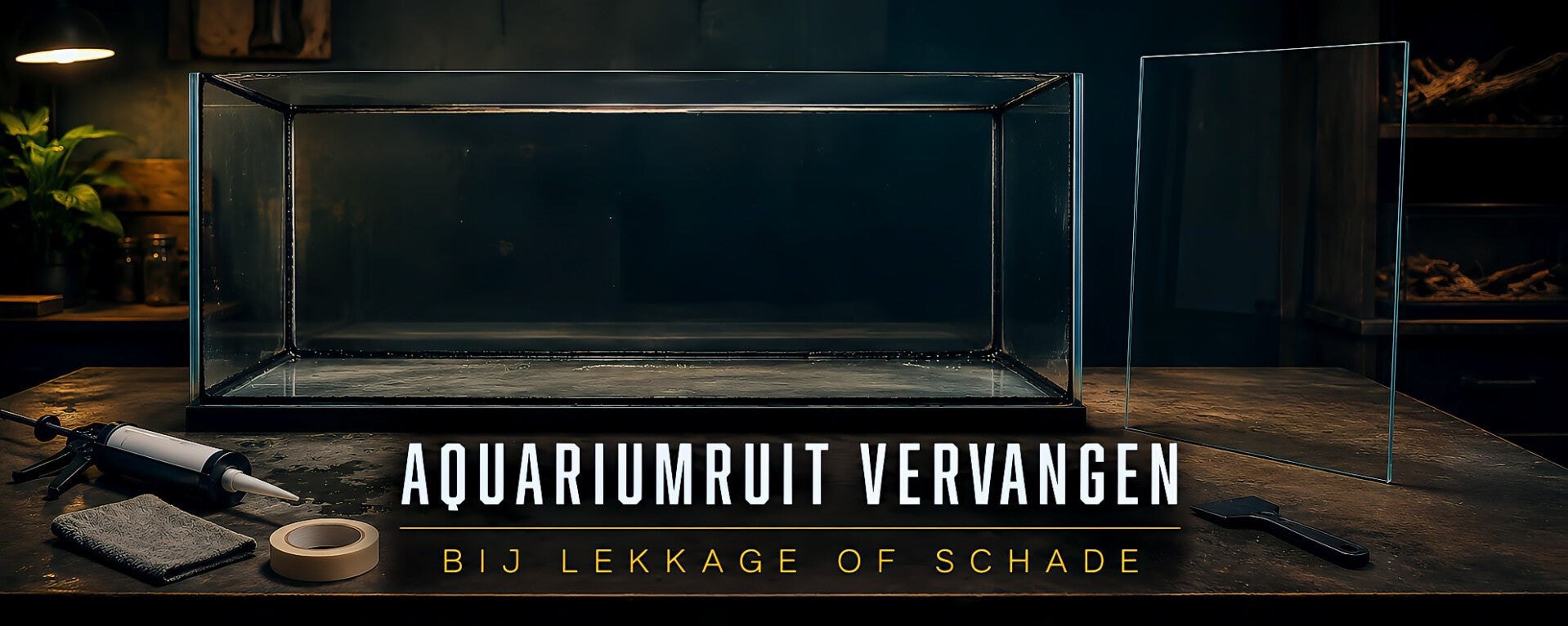 Kapotte aquariumruit