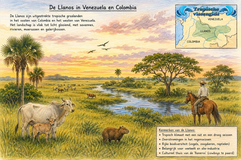 De Llanos in Venezuela en Colombia.