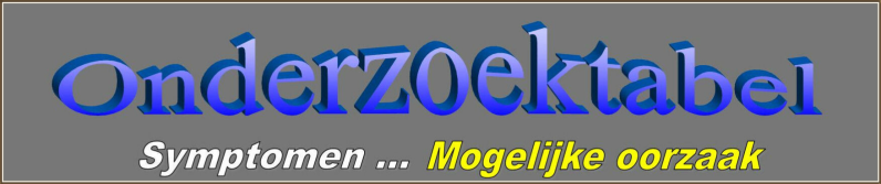 Onderzoektabel visziekten