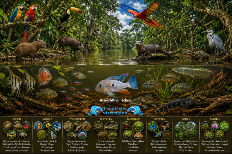 Leefgebied Acarichthys geslacht.