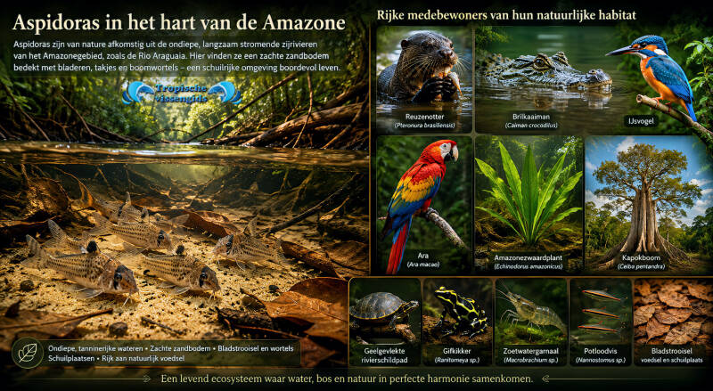 Leefgebied van de Aspidoras soorten.