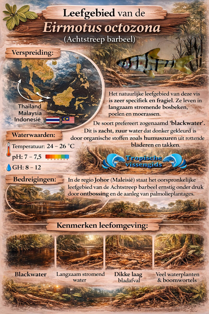 Leefomgeving van de Eirmotus octozona.