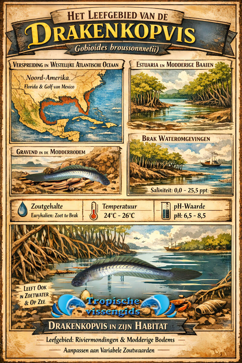 Leefomgeving van de Gobioides broussonnetii.