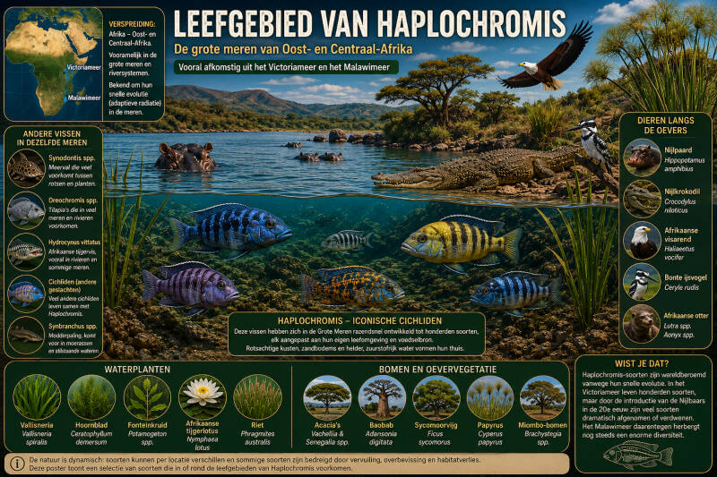 Leefgebied van Haplochromis soorten.