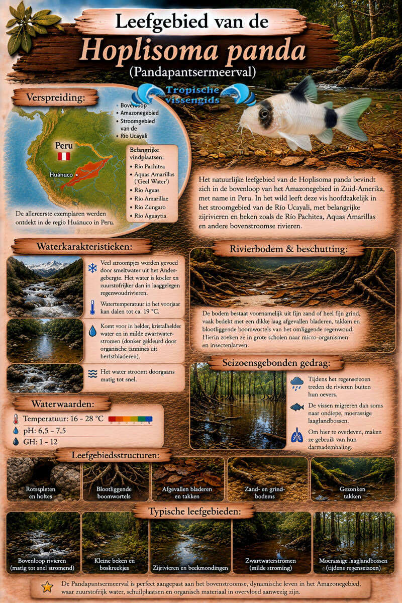 Leefgebied van de Hoplisoma panda.