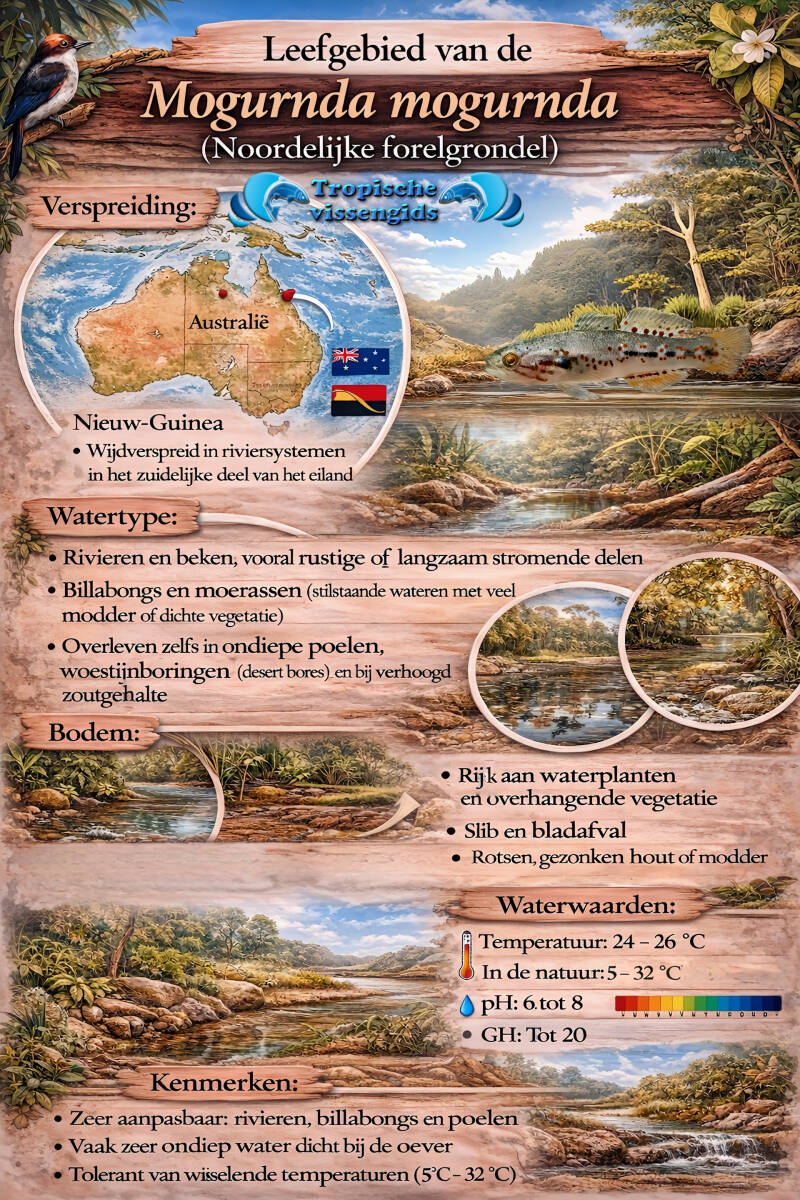 Leefomgeving van de Mogurnda mogurnda.