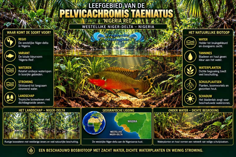 Pelvicachromis taeniatus "Nigeria Red"