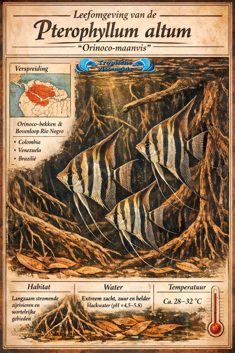 Leefgebied van de Pterophyllum altum.