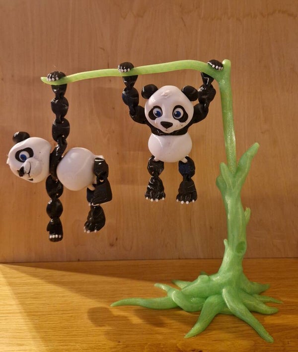 Flexi-Pandabär – 3D-gedruckt aus PLA