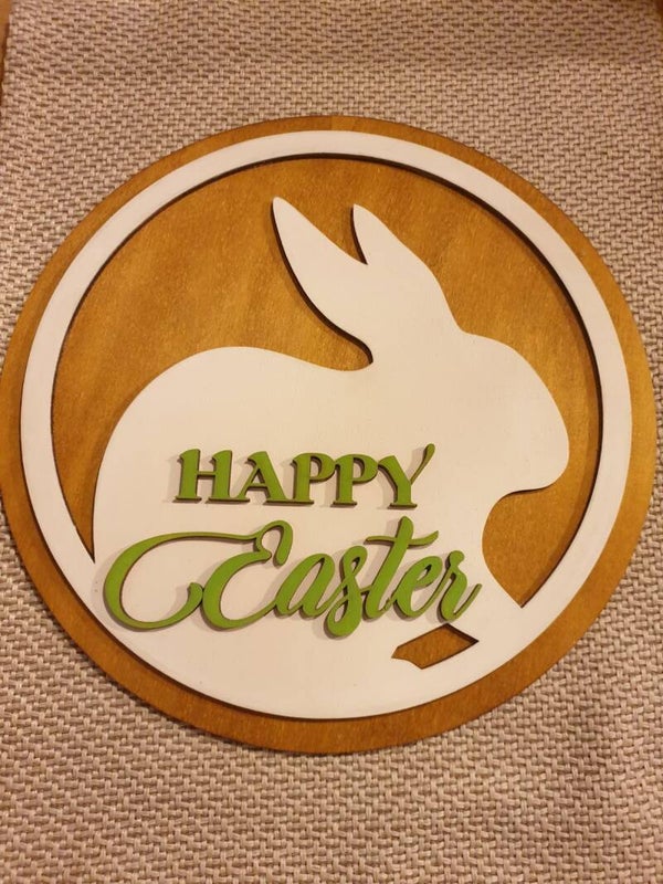 Willkommensschild Ostern