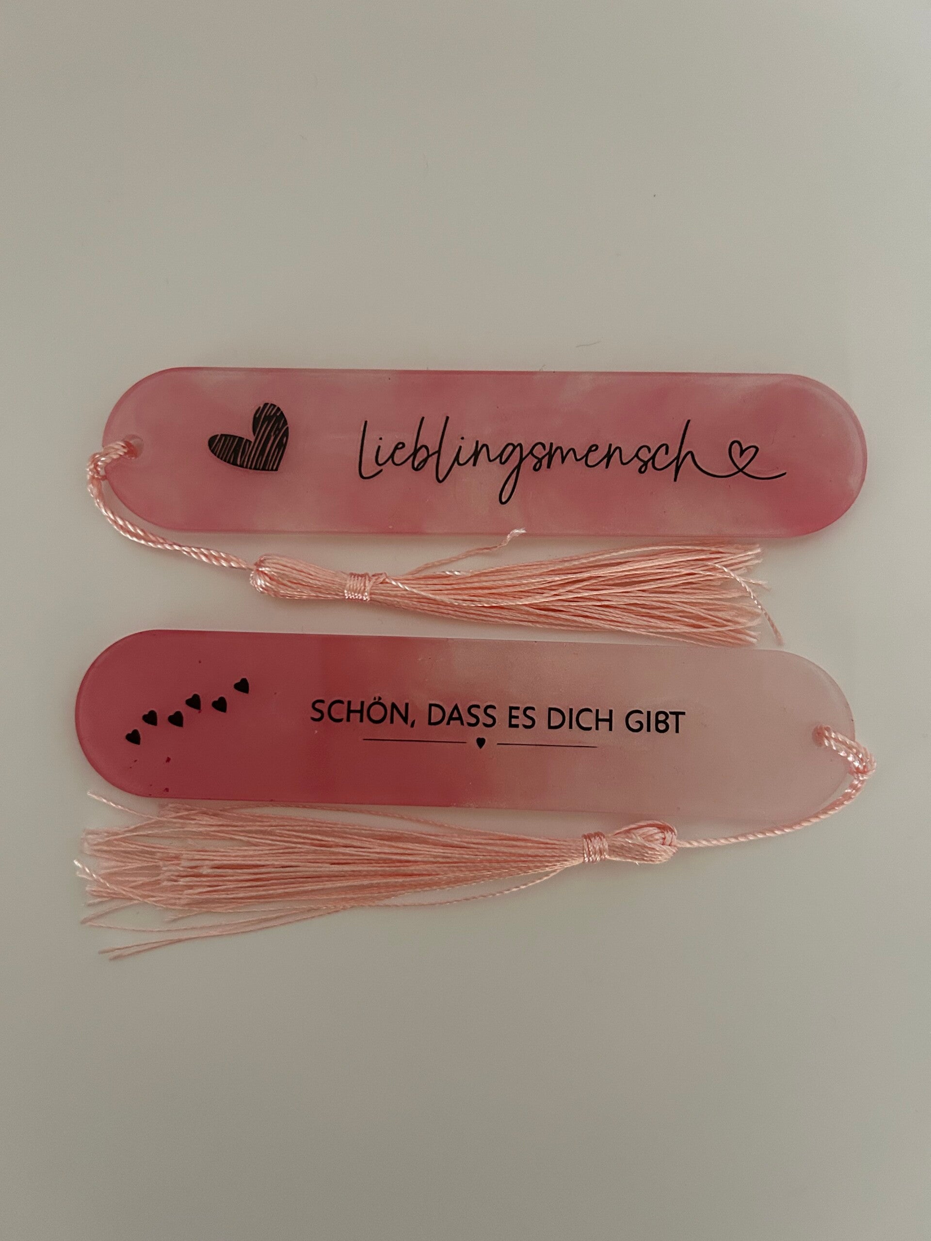 Lesezeichen mit Spruch