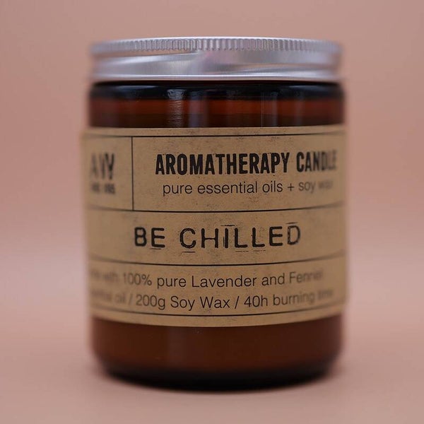 Soy Aromatherapy Candle - Be Chilled