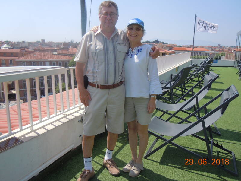 On profite du soleil et du panorama