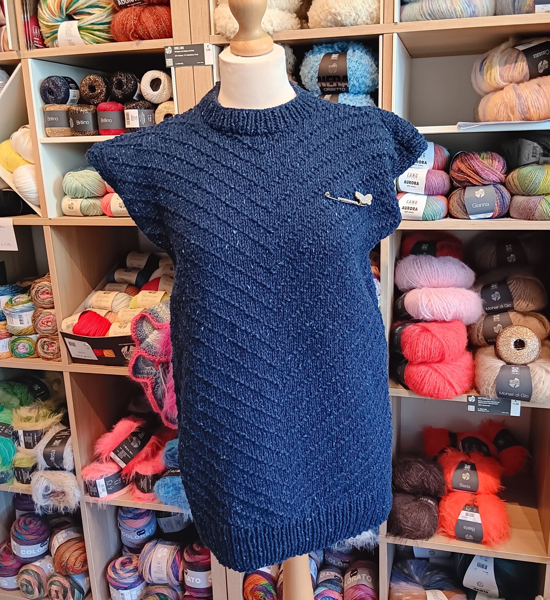 Handgebreide debardeur Maat S/M