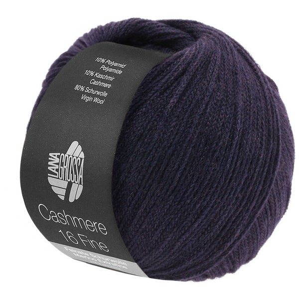 Cashmere 16 Fine kl. 12, Aubergine