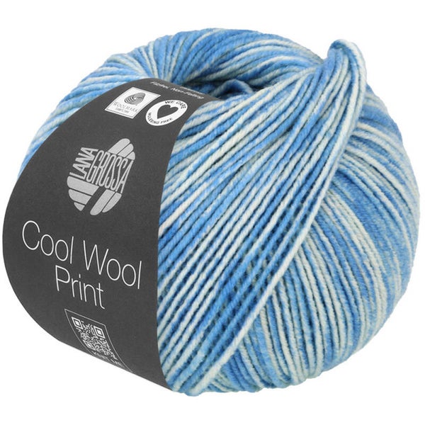 NeonBlauw / ZachtBlauw ( Cool Wool ) 6523