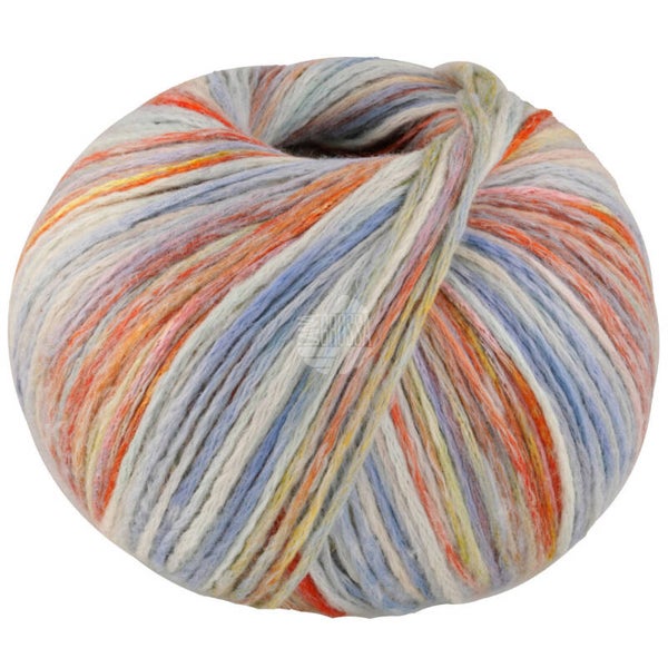 Ruw wit/lichtblauw/delat/geelgroen/roest ( Cotonella Multi ) 104