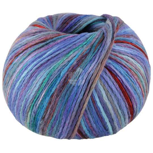 Blauw/turkoois/rood/munt/zalm  ( Cotonella Multi ) 108