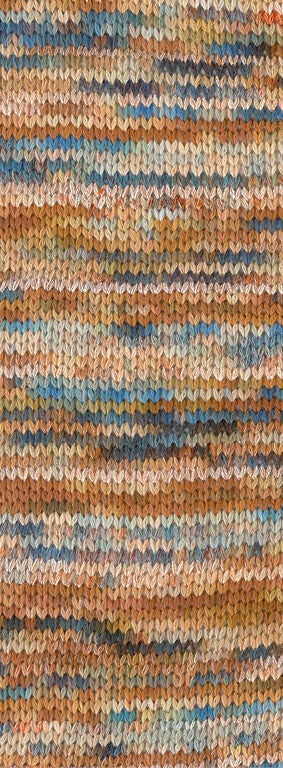 Oker/beige/lichtblauw/jeans/licht/donkergrijs kleurrijk ( Cotonella Multi ) 114