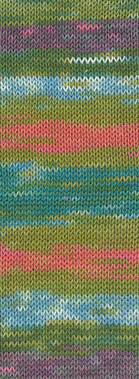 Wit/lichtblauw/blauw/licht/donkergroen/roze/pruim/turkoois/zalm/petrol ( Gomitolo Alga ) kl.2025