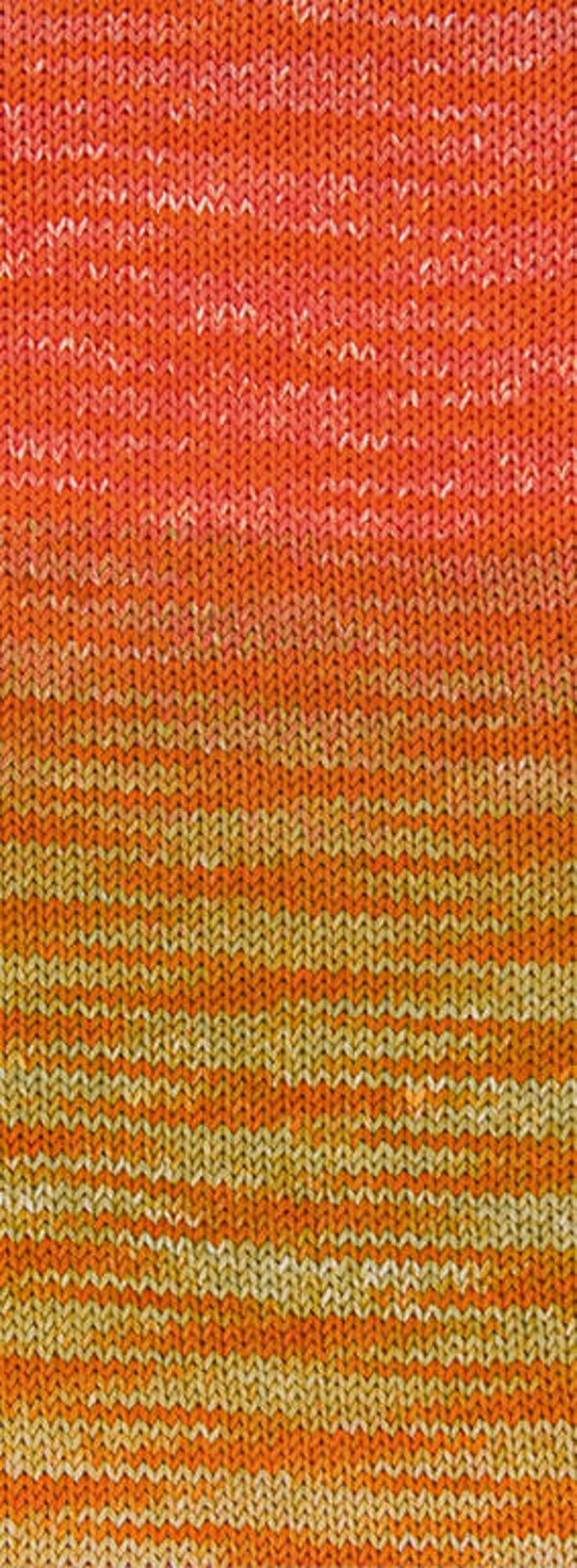 Oranje/zalmroze/beige/lichtgroen/groenbeige ( Gomitolo Baleno ) 221