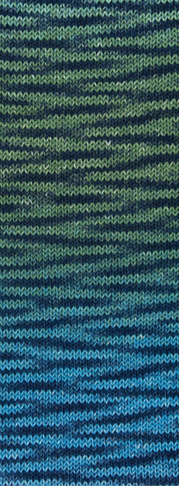 Antraciet/mint/grijs/mintgroen/lichtblauw ( Gomitolo Baleno ) 224