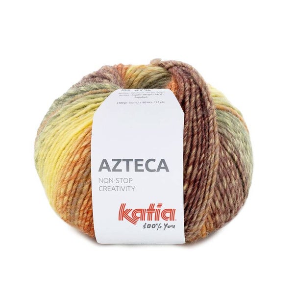 Roest-Bruin-Geel-Groen 7890 ( Azteca )