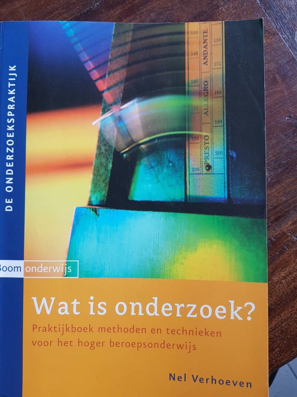 Wat is onderzoek Praktijkboek methoden en technieken voor het hoger beroepsonderwijs - Nel Verhoeven (met cd rom)