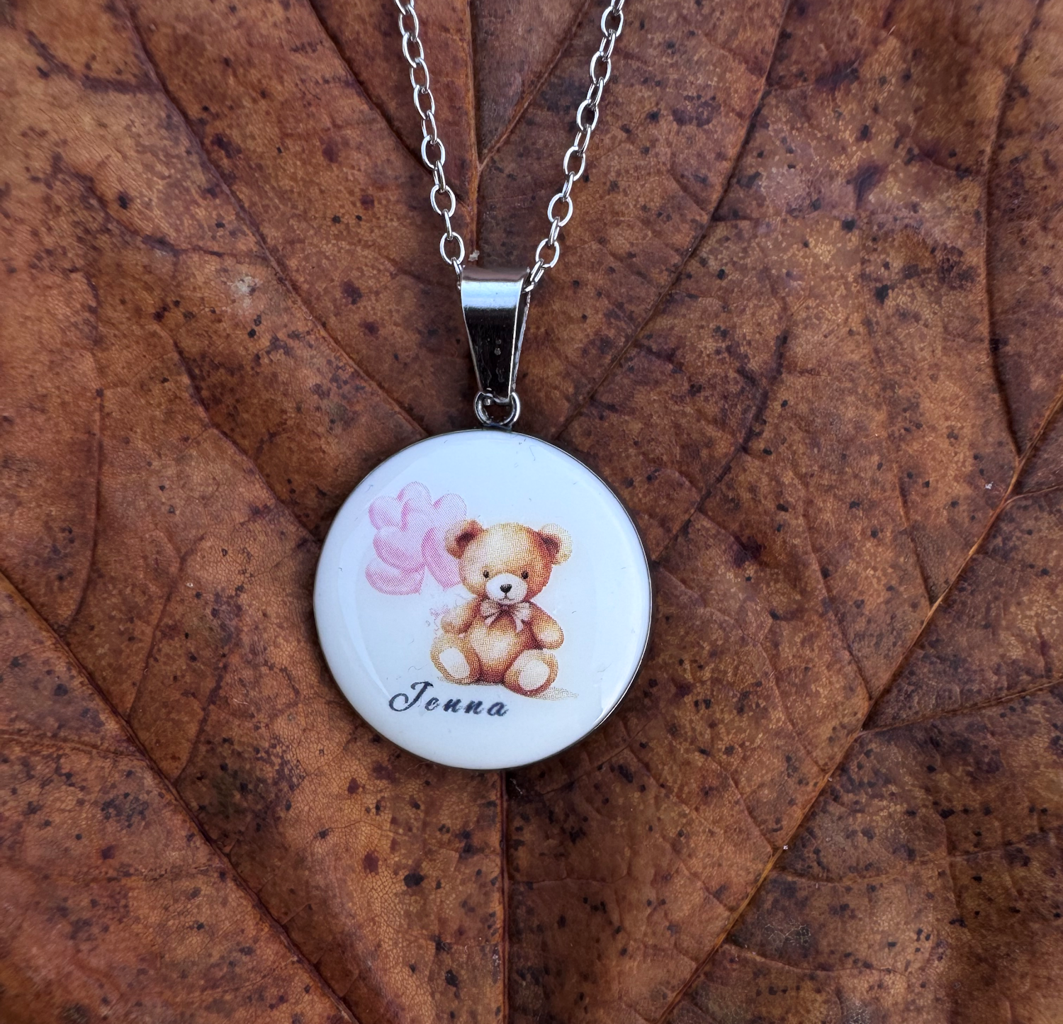Gepersonaliseerde ketting met afbeelding en naam