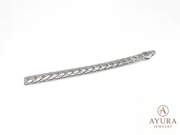 Sterling zilveren armband - slangenschakel