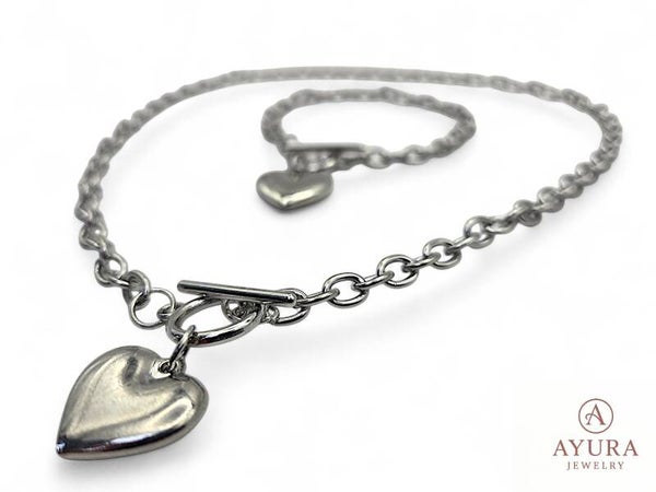 Roestvrij stalen armband en ketting - Set