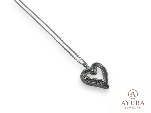 RVS ketting 'Heart' – Zilverkleurige damesketting met hartvormige hanger