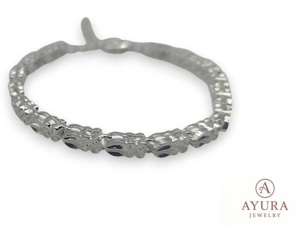 Dames armband Leafs – RVS ontwerp met bladvormige schakels, verstelbaar