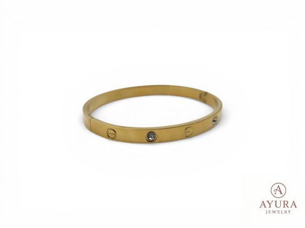 Dames Armband ‘Linda’ – Ovaal RVS met Zirkonia | Goud, Zilver & Roségoud