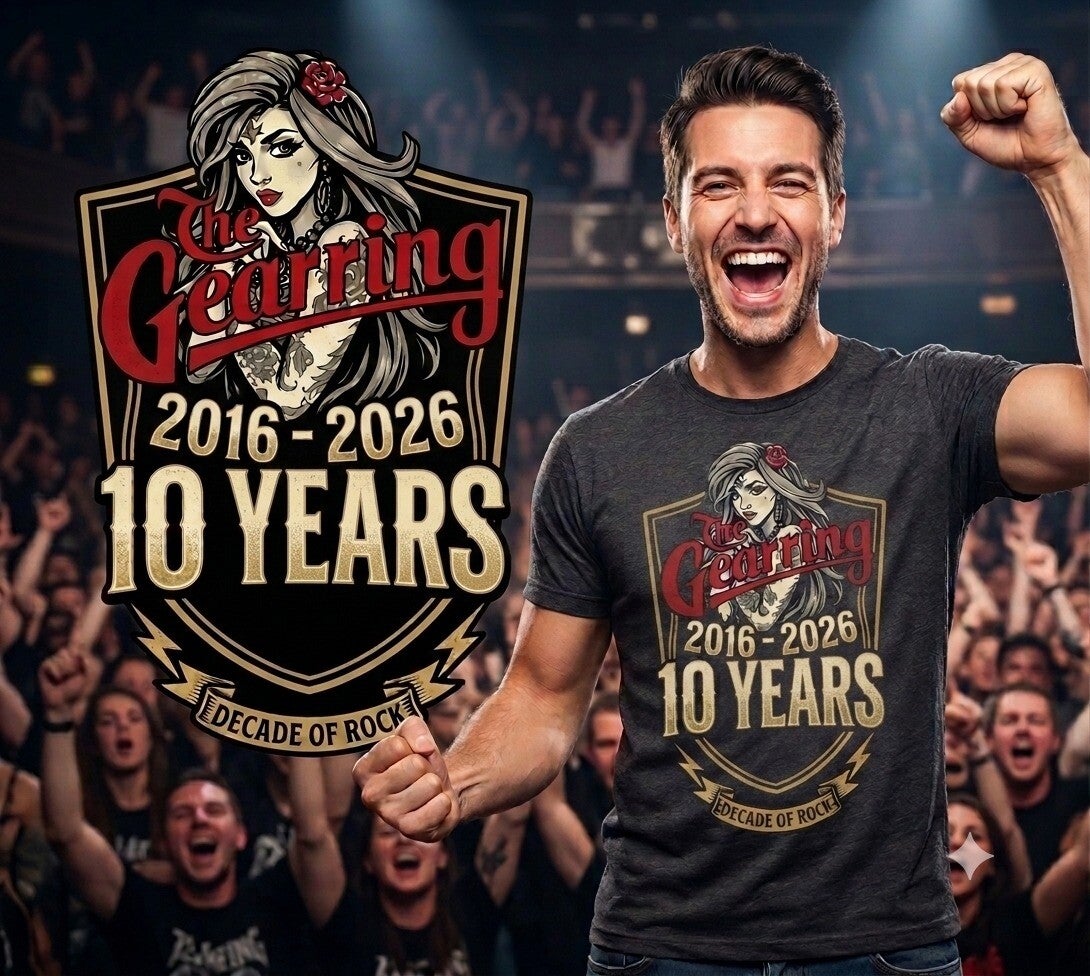 Zwart T-Shirt Gearring 10 Year Anniversary