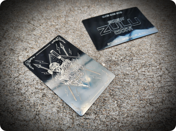 LASER ENGRAVED - ZULU CONTACT CARD