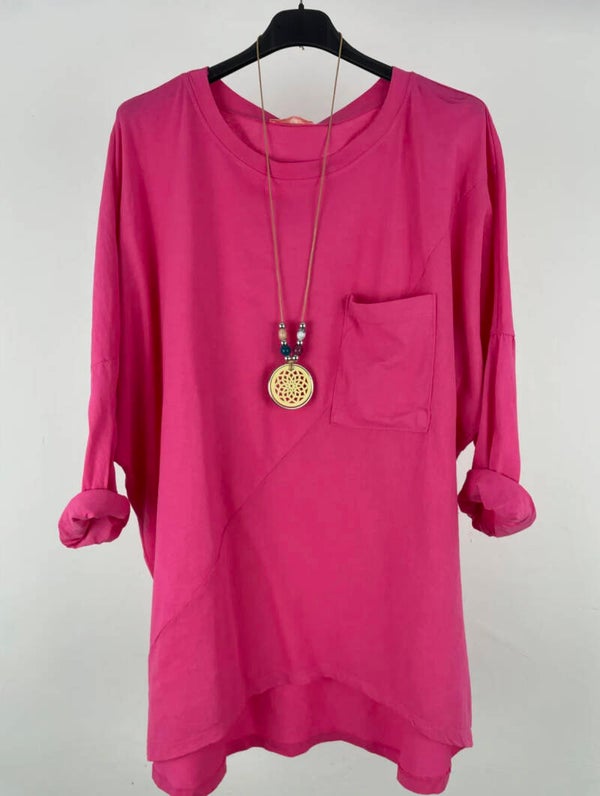 CAMISETA BOLSILLO CON COLLAR