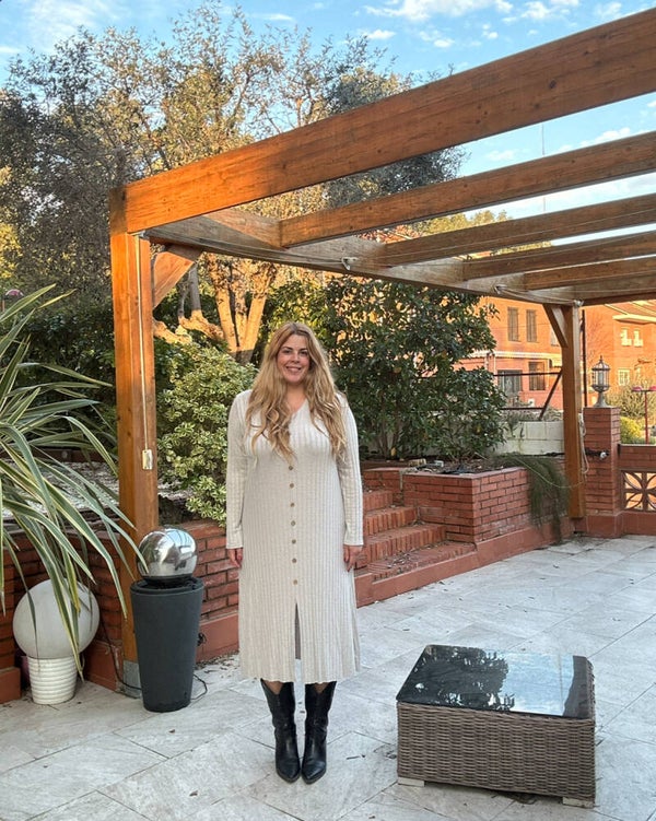 VESTIDO BOTONES PUNTO