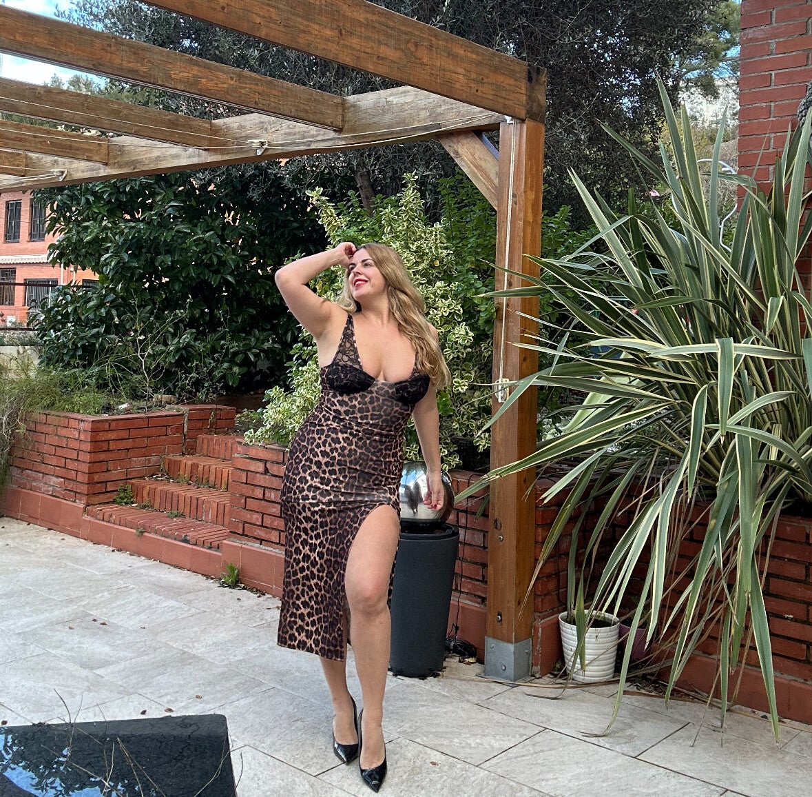 VESTIDO PRINT ENCAJE